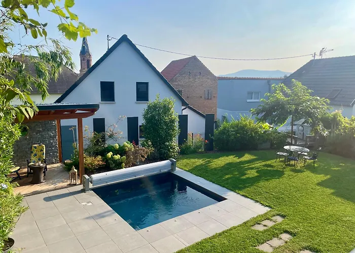 Дом отдыха Chez L En Alsace - Maison Avec Jardin Et Piscine Proche D'obernai
